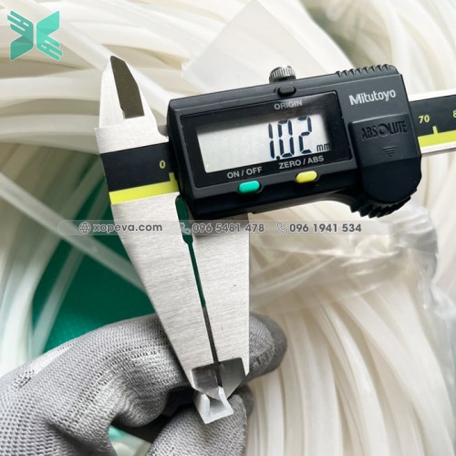 Gioăng silicon trắng chữ U 7x7.8x1