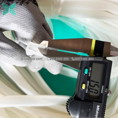 Gioăng silicon trắng chữ U 8x16x1.5