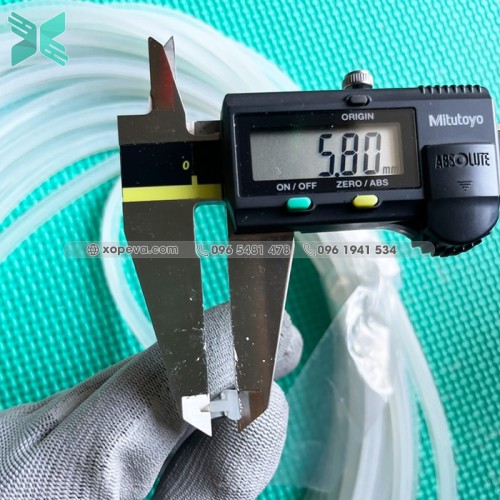 Gioăng silicon trắng chữ T 6.2x6x2