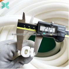 Gioăng silicon xốp trắng chữ D 20x23x5.6
