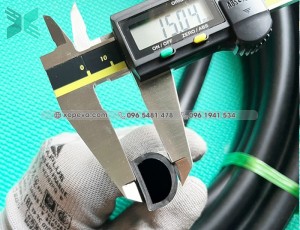 Gioăng cao su EPDM chữ D 20x15x2 Gioăng cao su EPDM chữ D 20x15x2