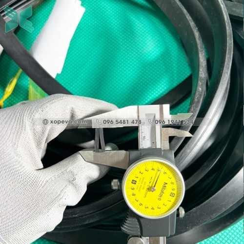 Gioăng cao su nẹp kính chữ U 6x15x2