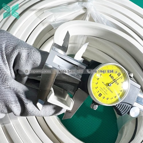 Gioăng cao su EPDM trắng chữ U 22x8x2