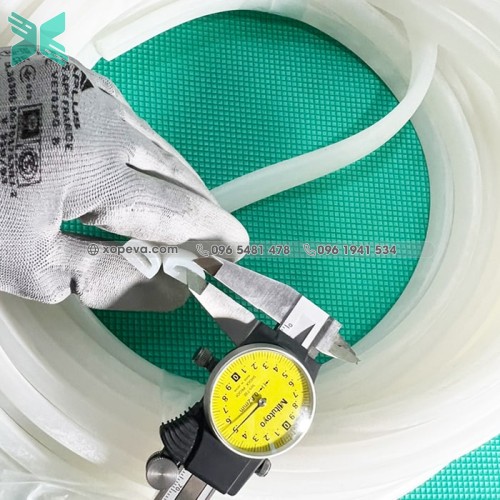 Gioăng silicon trắng chữ D 15x8x2.5