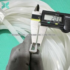 Gioăng silicon trắng chữ U 12x12x2 Gioăng silicon trắng chữ U 12x12x2